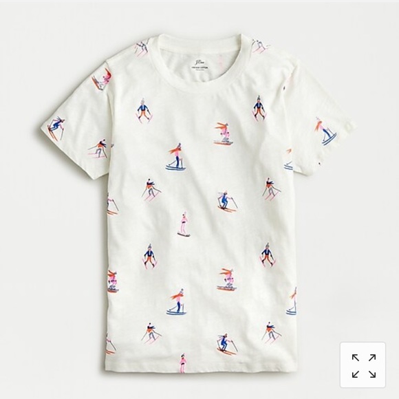 J. Crew Tops - Skiers vintage cotton graphic T-shirt